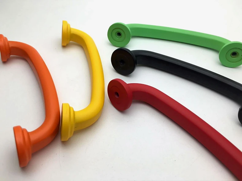 96 мм Современные Простые Модные красочные ручки мебели Белый Синий Черный