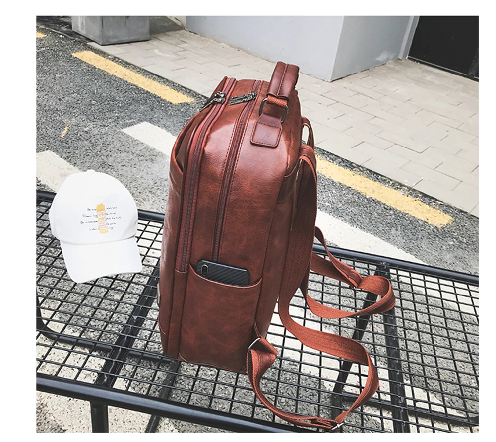 Модные ПУ мужские рюкзаки для ноутбука, сумка для ноутбука Macbook Air Pro retina lenovo Dell hp ASUS, рюкзак для путешествий для девочек