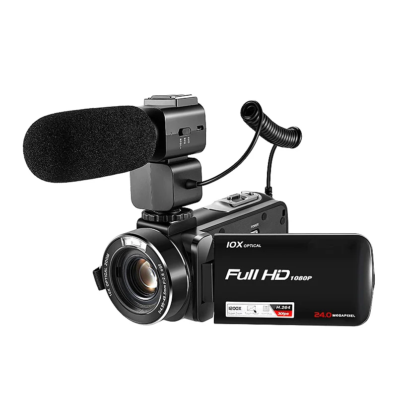 10X оптический зум 120X цифровой зум беспроводная видеокамера HDV-Z80 5.1MP CMOS H.264 Full HD 1080p Цифровая видеокамера