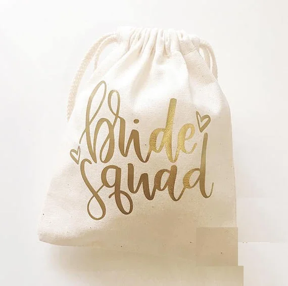 

personalized bride squad bridesmaid wedding Bachelorette Hangover Kits engagement party Candy pouches Perfect Blend favor bags