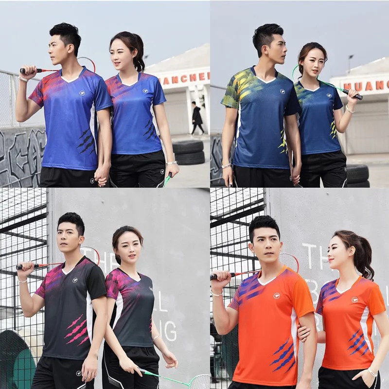 

Badminton shirts Men/Women , sport shirt Tennis shirts , table tennis t-shirt , Quick dry sports training t-shirts A121