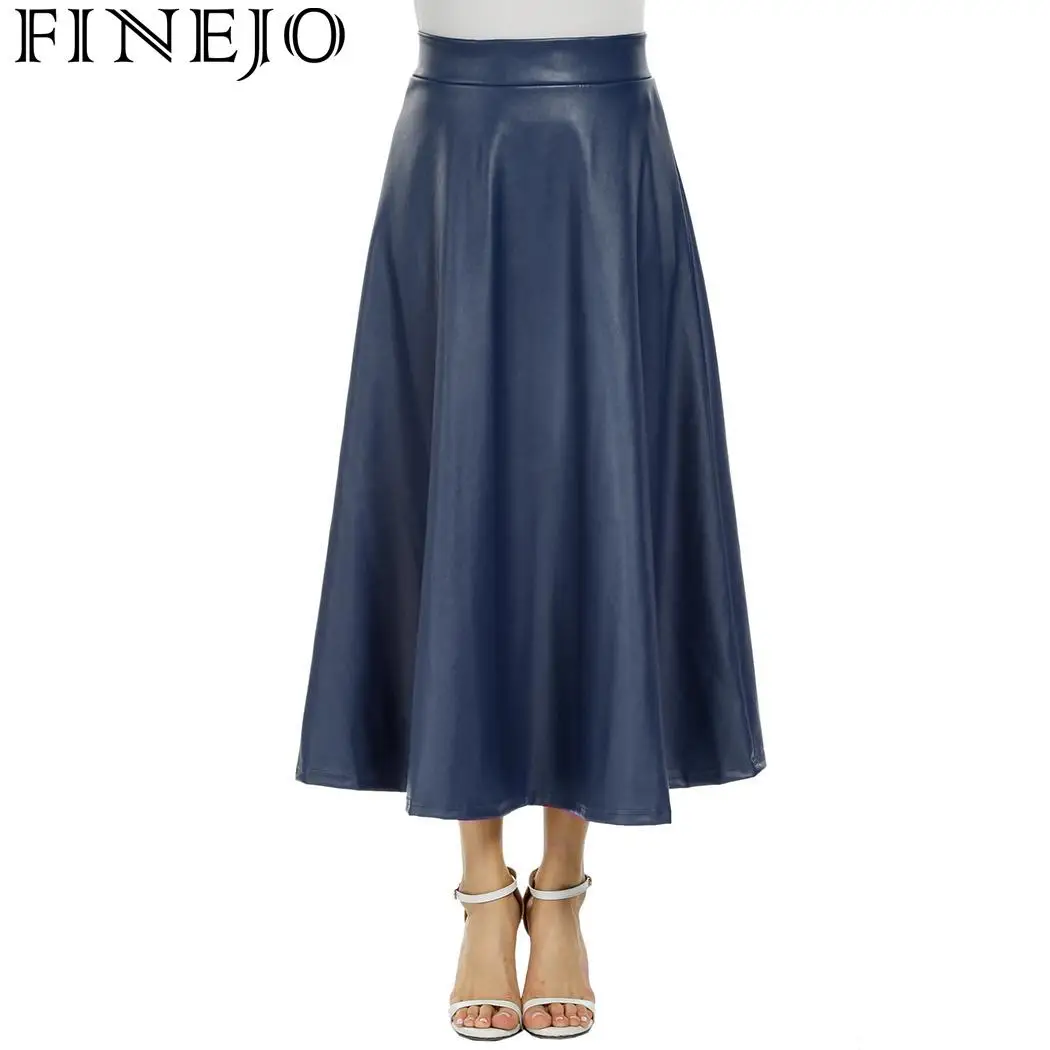 FINEJO юбки женские макси новая мода расклешенные вечерние короткая юбка на день