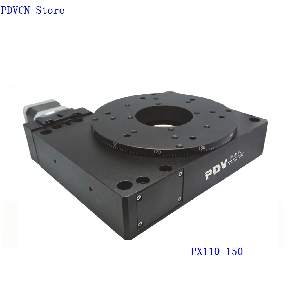 PDV PX110 150 Электрический поворотный этап электрическая вращающаяся платформа