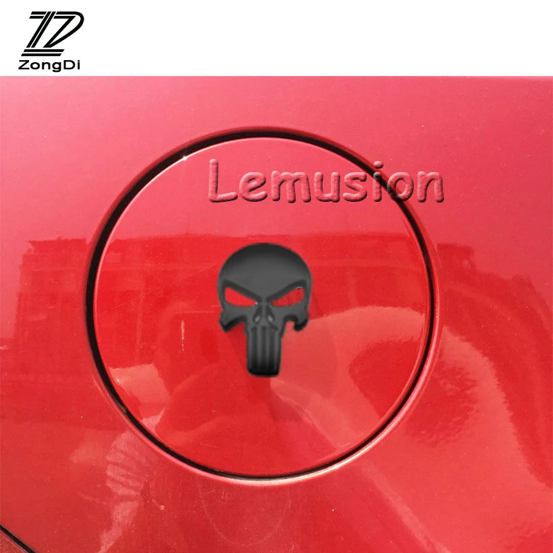 Автомобильный черный значок металлические 3D наклейки скелета для Subaru Impreza XV Hyundai