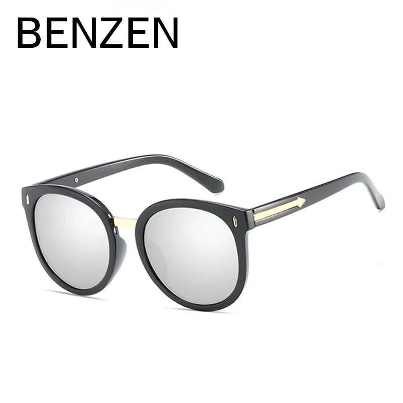 BENZEN, винтажные женские солнцезащитные очки, фирменный дизайн, поляризационные, женские солнцезащитные очки, Ретро стиль, UV 400, женские очки для вождения с коробкой 6516