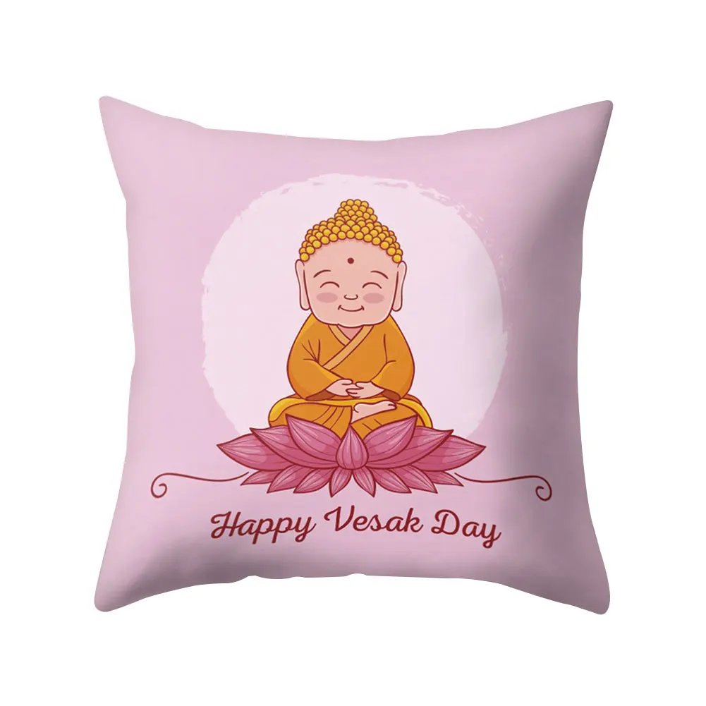 Подушка с лотосом и изображением Будды из мультфильма чехол для подушки на талию