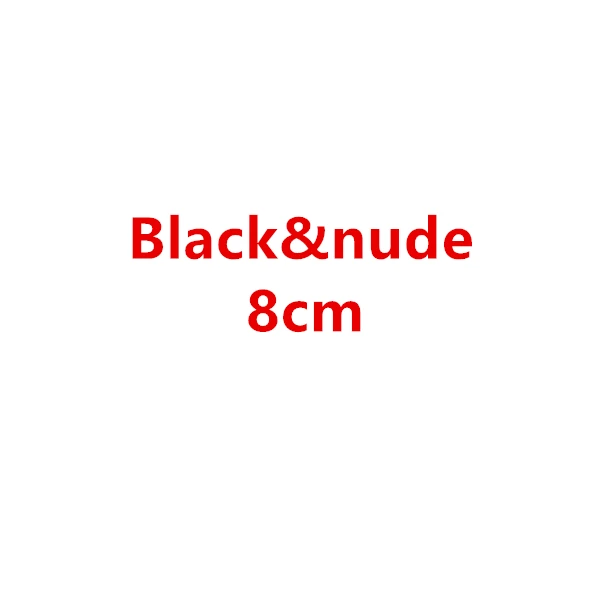 Black nude 8cm Модные женские пикантные Вечерние туфли на высоком тонком каблуке; женские туфли-лодочки с острым носком на каблуке - Цвет: Black nude 8cm