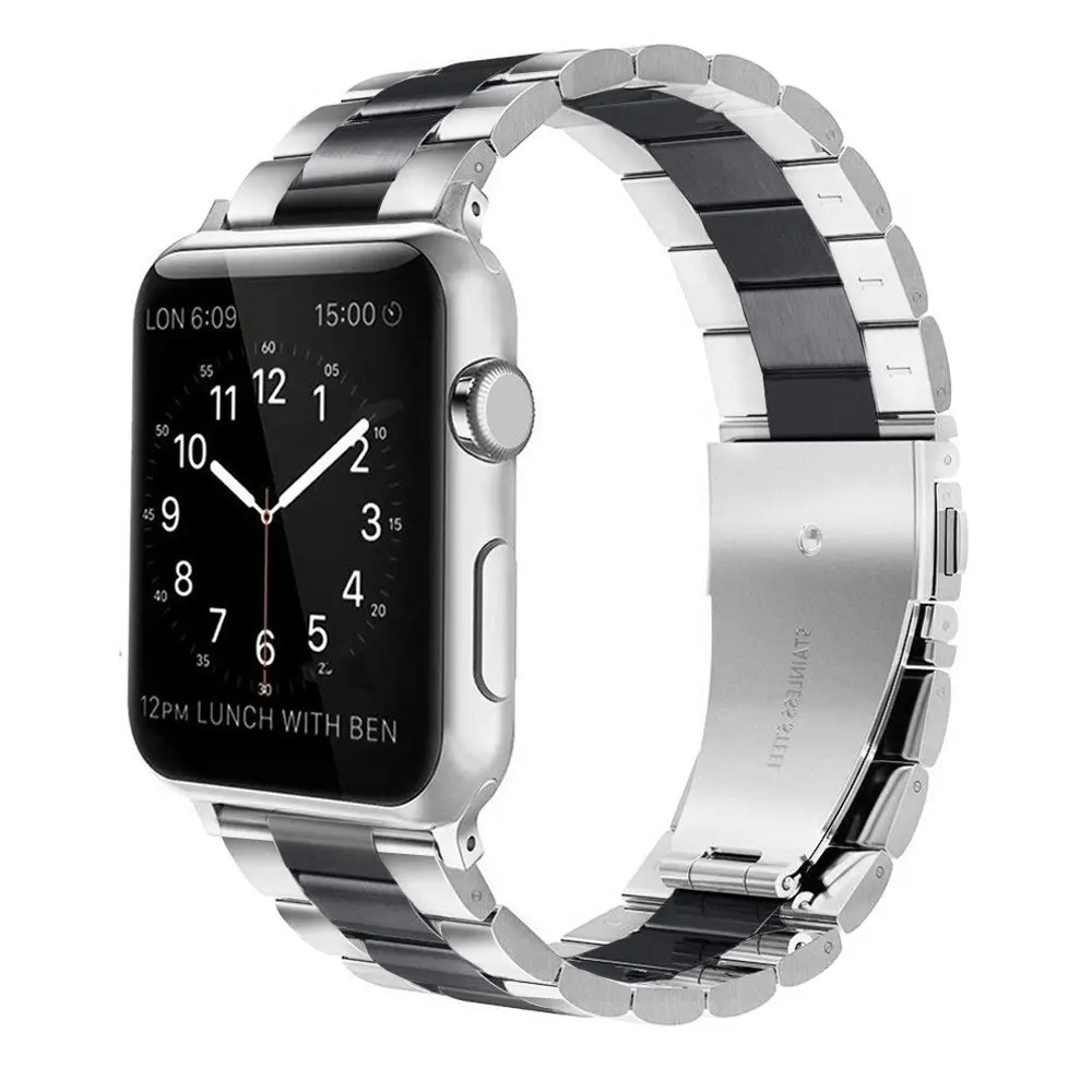 Металлический ремешок Correa для Apple Watch Series 1 2 3 4 умный фитнес-браслет 38 мм 42 мм Pulsera ремешок смарт-Аксессуары
