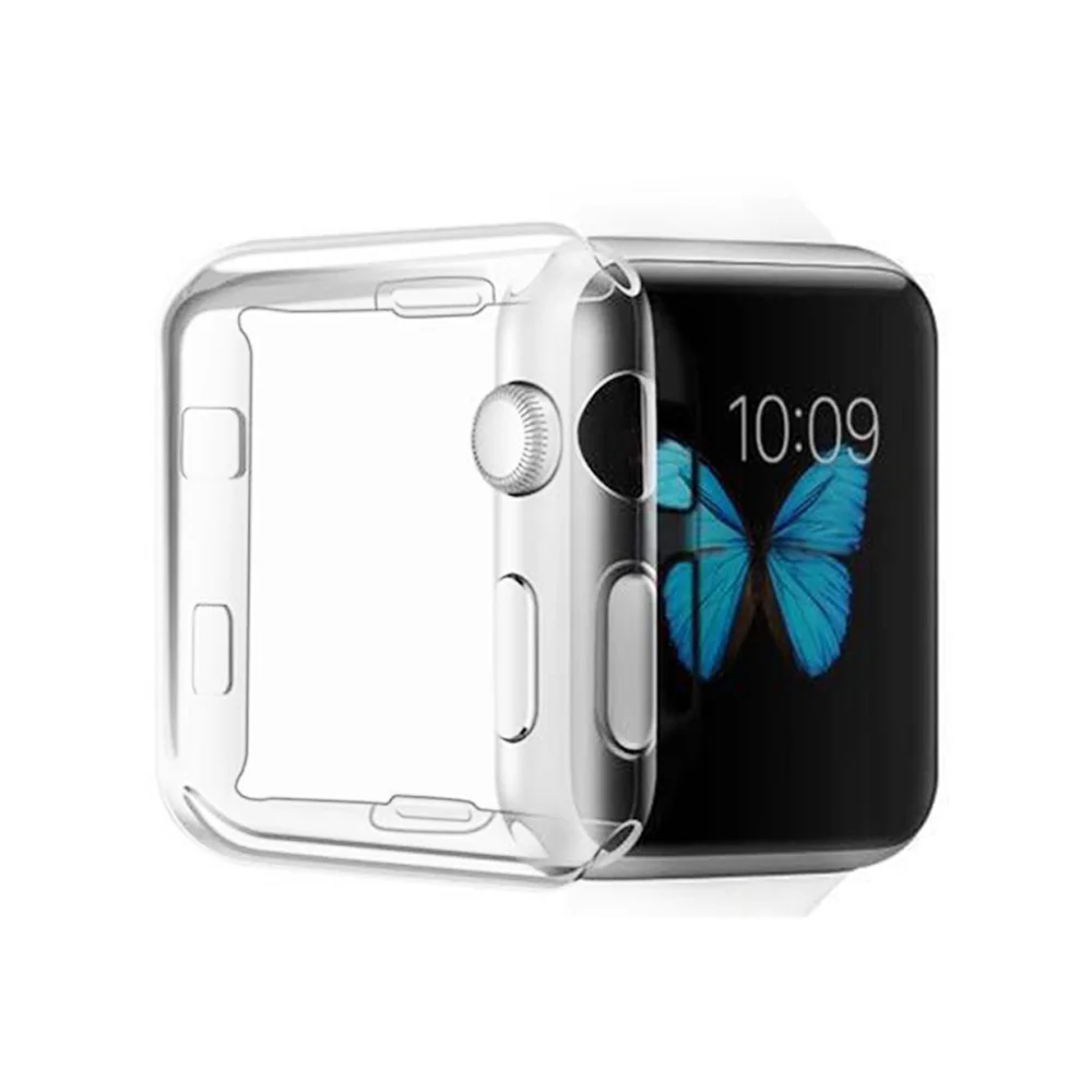 Мягкий и тонкий чехол для Apple Watch мягкий из тпу 38 мм/42 мм iWatch защитный серии 3 2 |