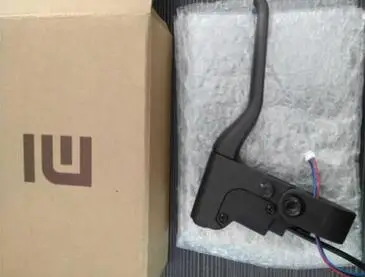 Xiaomi Mijia M365 электрический скутер Murdguard Fender Kickstand светильник защелкивающееся защитное кольцо дисковые тормоза ремонт замена Dashb часть - Цвет: Brake handle