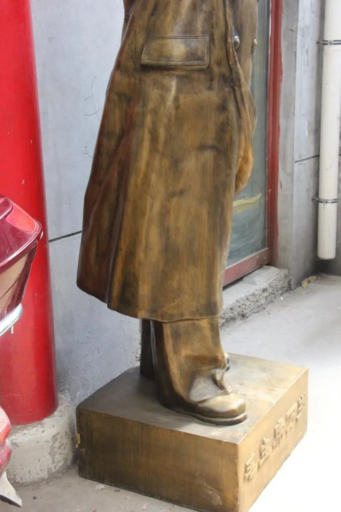 91 &quotКитай Медь Бронзовый Постоянный великий лидер Мао Цзэдун статуя|statue 1:1|statue