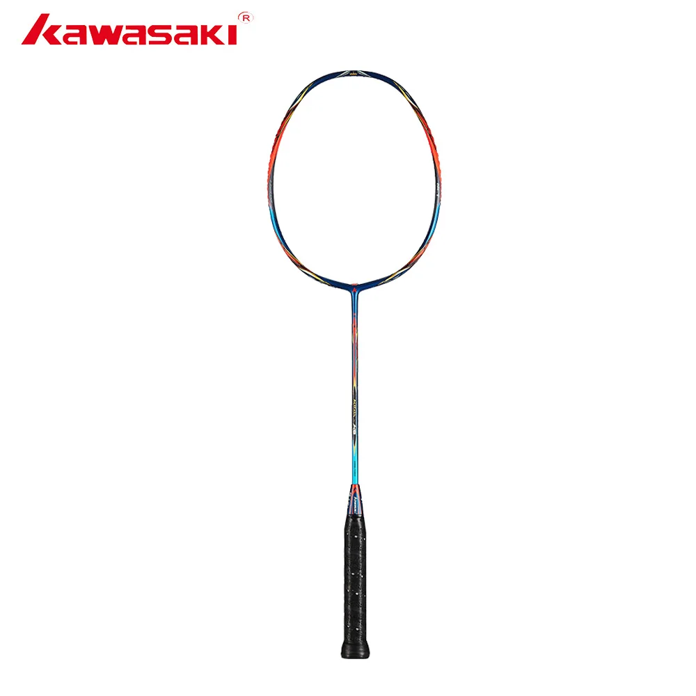 Kawasaki Original Badminton Racket King K9 All-around Type T Join Power Carbon Fiber Racquets For Intermediate Players