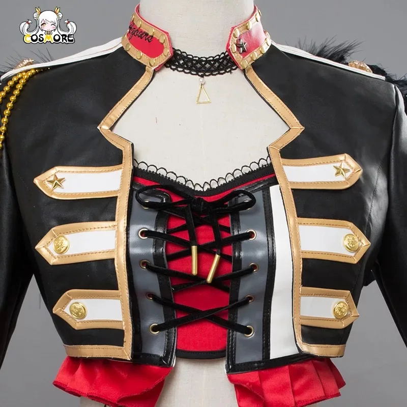

[MAY. STOCK]2018 Anime Lovelive Sunshine!Aqours Kurosawa Dia Punk Rock Roll Awaken PU Leather SJ Uniform Halloween Free Shipping