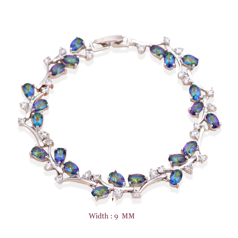 ROLILASON DIY Новое поступление завод дизайн серебро многоцветный Циркон Шарм