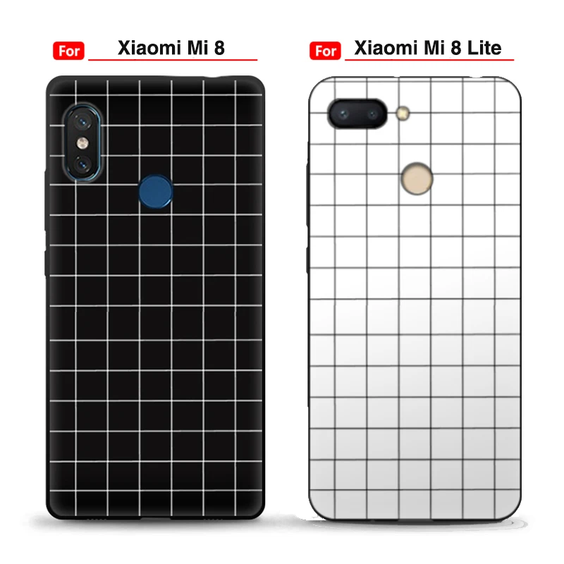 Чехол EiiMoo для телефона Xiaomi Mi 8 Lite мягкий силиконовый чехол из ТПУ с милыми