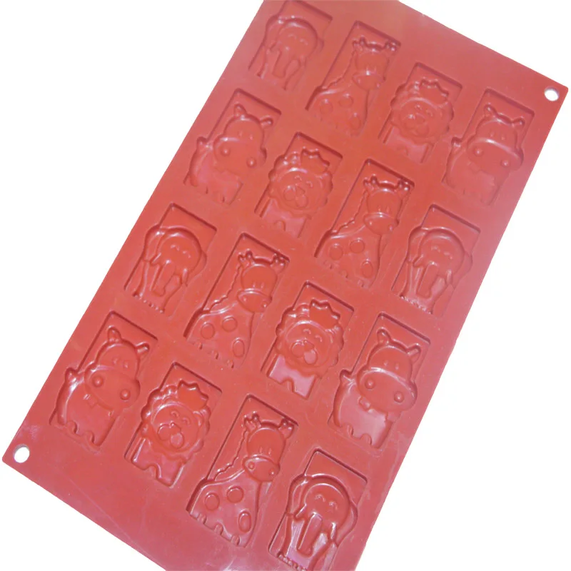 Силиконовые Прямоугольные Формы Для шоколадного торта Жираф Бегемот слон в