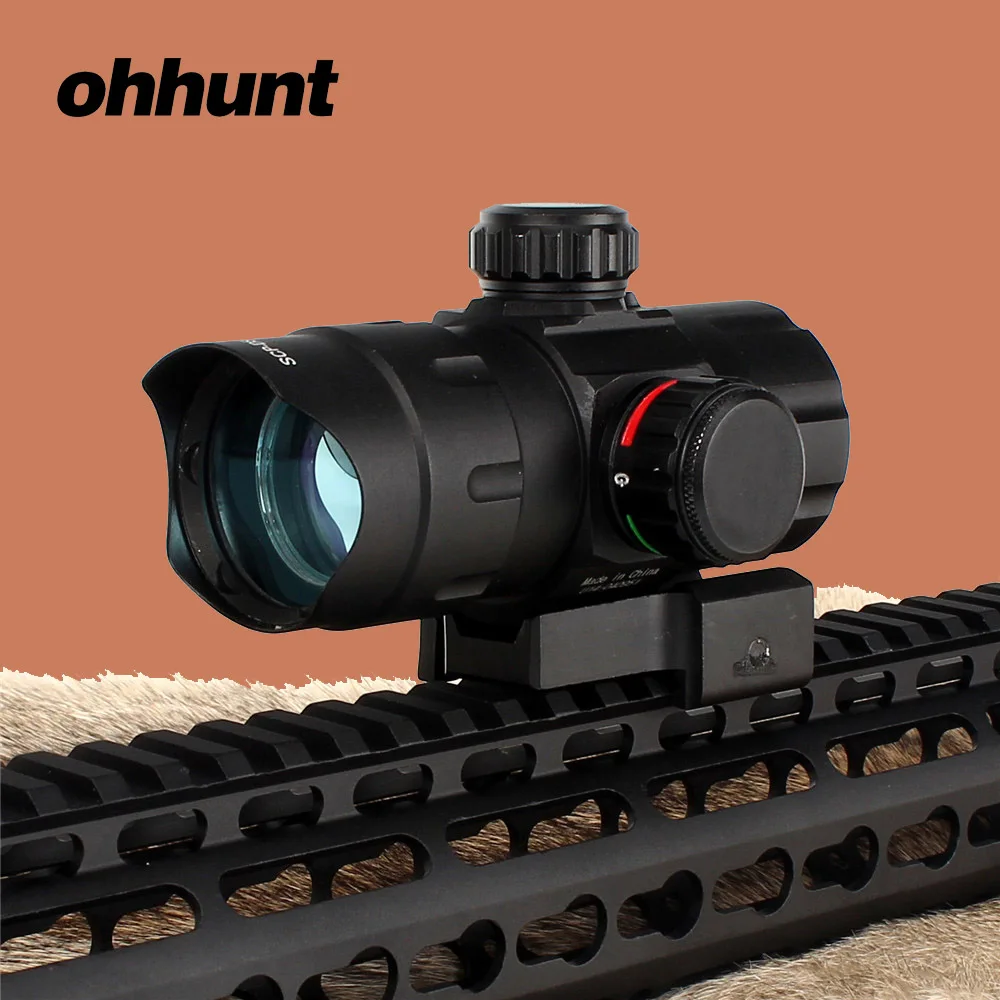 Ohhunt Охота оборудование красный зеленый Dot прицел тактический с QD Крепление