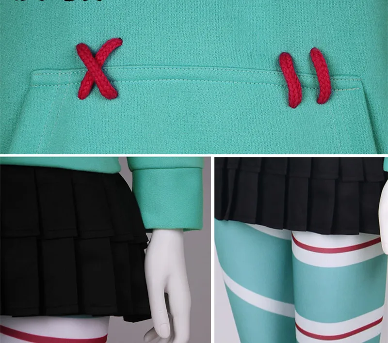 Детское платье для девочек толстовки с капюшоном Wreck-It Ralph костюм косплея Vanellope von