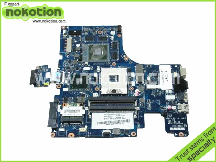Материнская плата NOKOTION для ноутбука Lenovo ideapad Z500 VIWZ1_Z2 NVIDIA и DDR3 HM76 с бесплатной