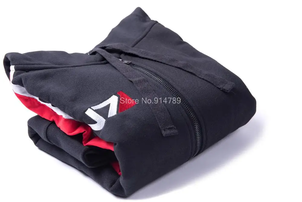 Толстовка для косплея с эффектом массы N7 флисовая Длинная толстовка на молнии