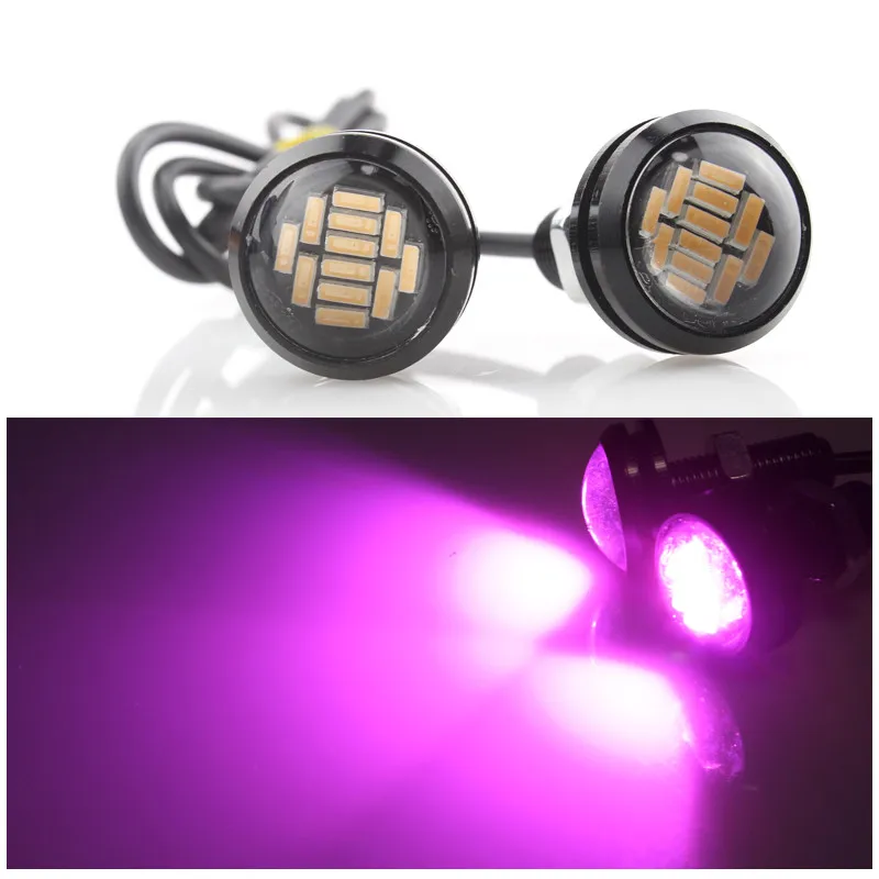 2 шт. автомобильная лампа с орлиным глазом 23 мм 4014 12SMD DC12V 15 Вт Eagle Eye светодиодная