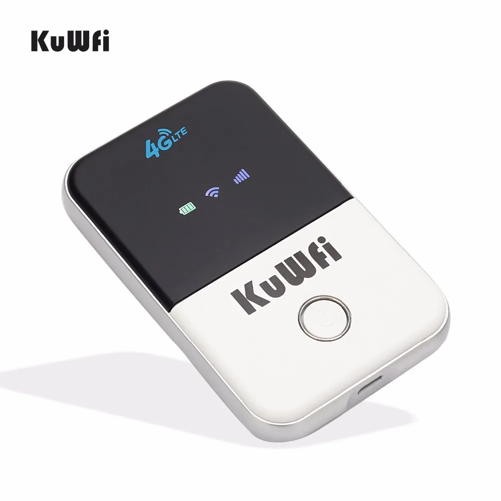 KuWfi 4G Wifi роутер мини 3g/4G LTE беспроводной маршрутизатор Портативный Карманный Wi-Fi Мобильная точка доступа автомобильный Wi-Fi роутер со слотом для sim-карты