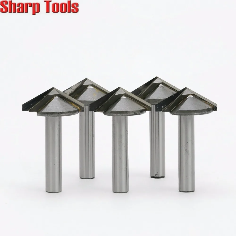 

5pcs 6x22mm 120 Degree V Groove Router Bits Woodworking Cutters for Wood Working 3D Engraving Chamfer CNC Carbide Milling Tools