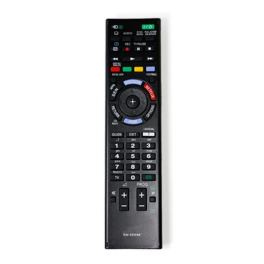 Фото Новый телефон с дистанционным управлением, подходит для Sony 3D TV с NETFLIX Botton KDL55W955B RM-ED058 KDL60W855B №1