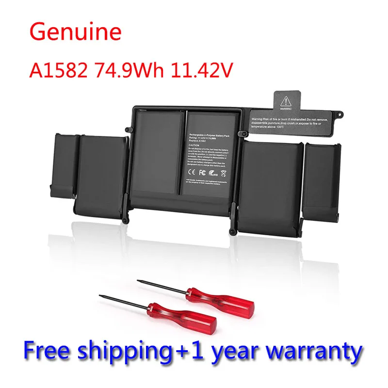 7XINbox 74.9Wh 11 42 V A1582 батарея для Apple Macbook Pro 13 &quotдюймов Retina A1502 2015 год ME864 ME865