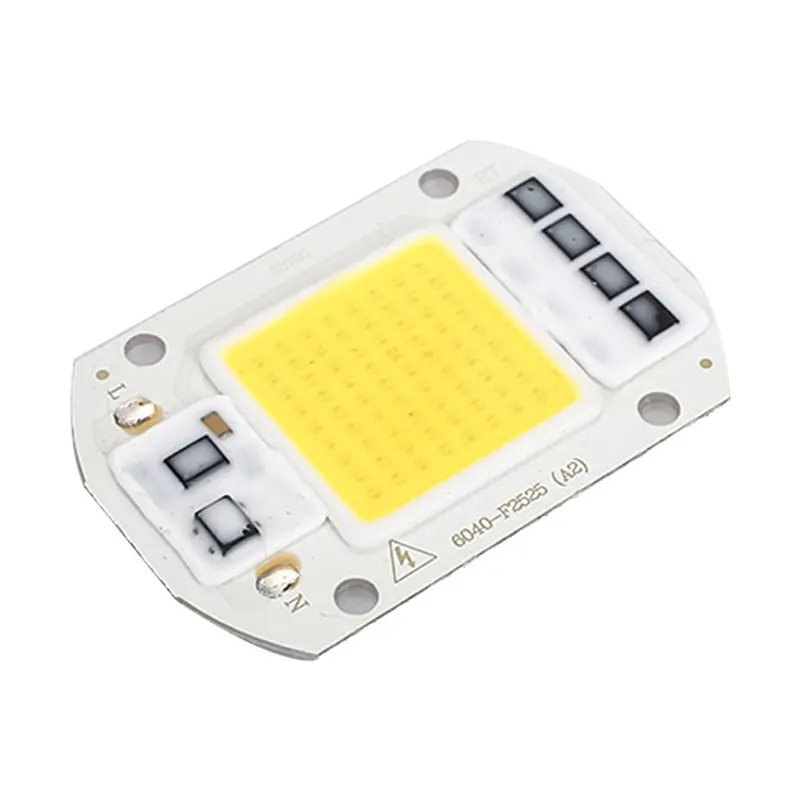 1 Набор светодиодных чипов COB с отражателем объектива 50 Вт 110 В 220 Smart IC DIY для