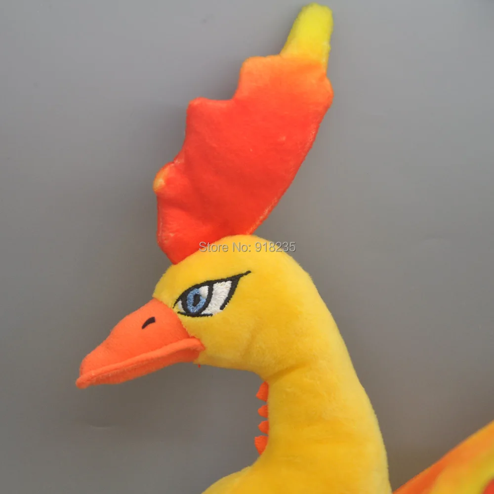 Moltres 28 см для аниме мультфильм куклы Мягкие подарки плюшевые куклы мягкие игрушки розничная торговля