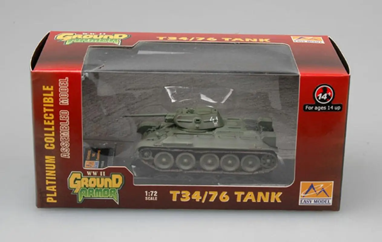 Второй мировой войны русский T-34/76 бак 1942 зеленый 1/72 не литья под давлением easy model