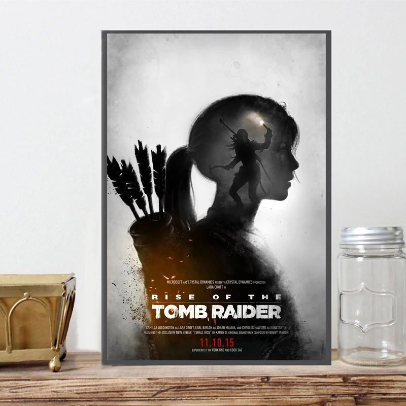 Я подниму плакаты Tomb Raider Rise фильм живопись и принты декоративная настенная