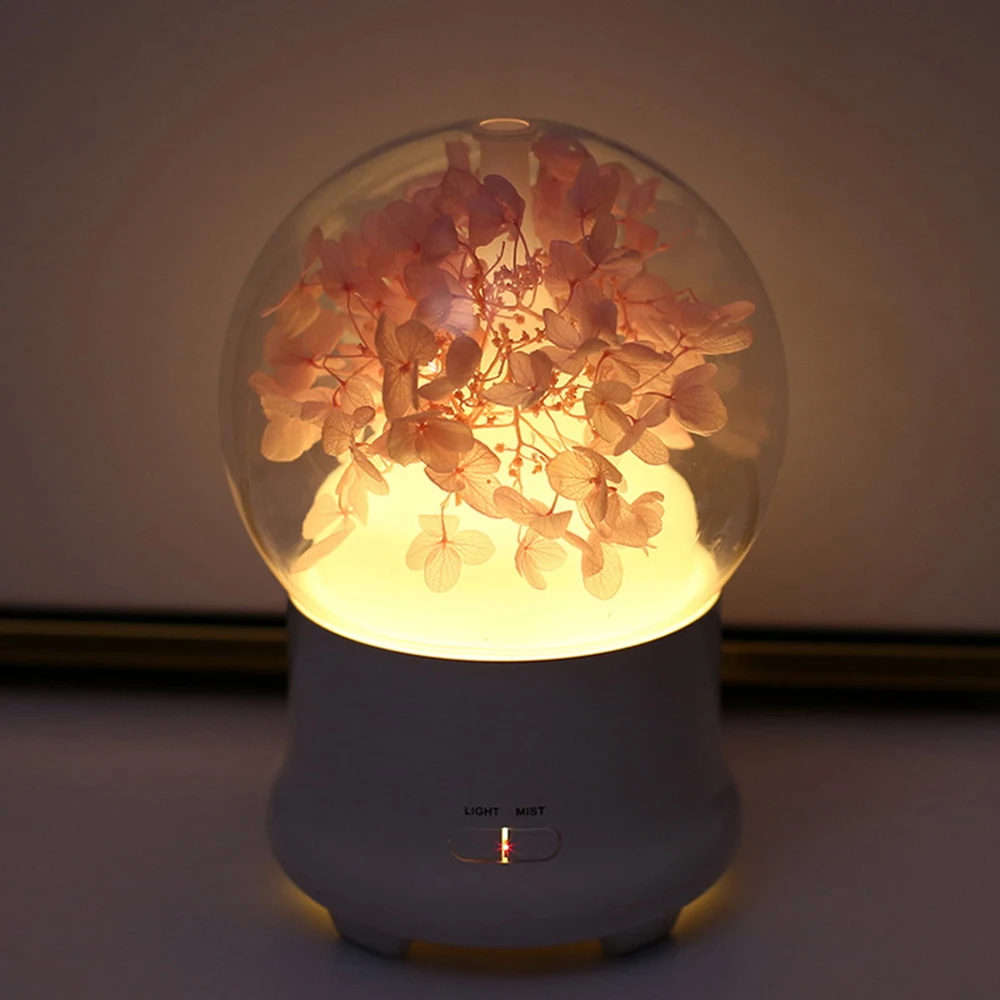 

Eternal Flower Aroma Diffuser Essential Oil Air Humidifier with Colorful LED Lights for Home Ultrasonic Cool Mist Air Purifier