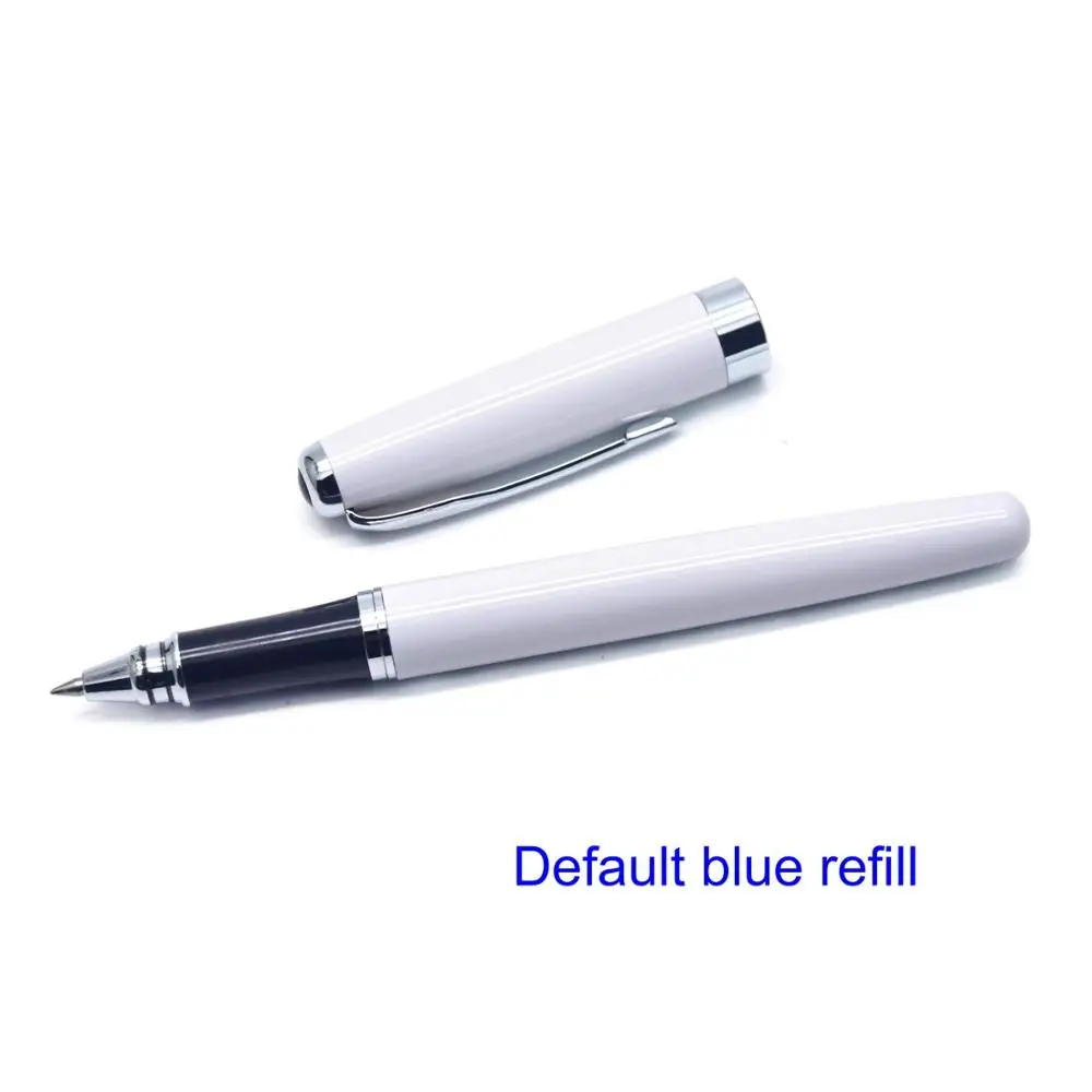 White Pen-Blue ink CCCAGYA A201 китайский стиль многоцветный металлический корпус гелевая ручка. Канцелярские принадлежности для офиса и школы, 0,5 мм наконечник для письма металлические подарки ручка - Цвет: White Pen-Blue ink