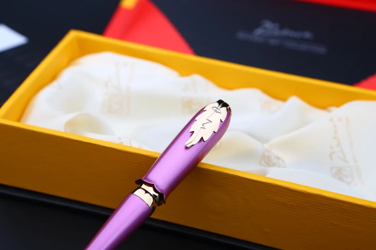 Перьевая ручка PICASSO 986 светильник Светло фиолетовым и золотым тонким