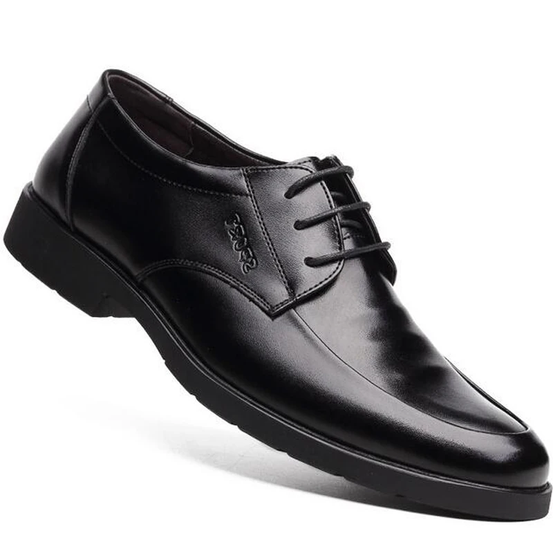 Мужские модельные туфли размера плюс мужская деловая обувь в британском стиле из