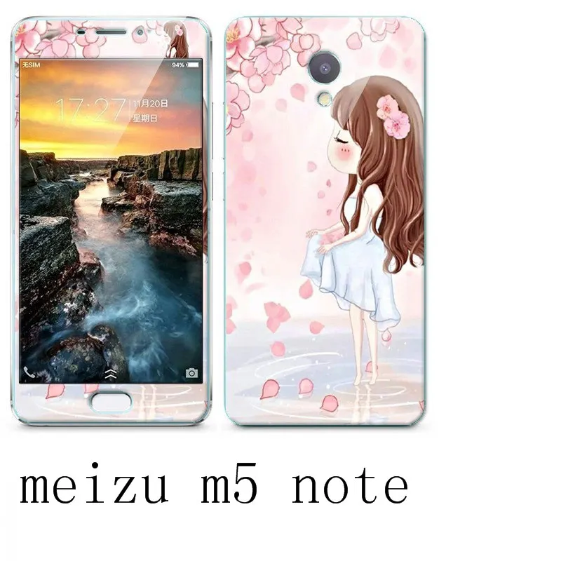 Meizu M5 Note силиконовый роскошный мягкий чехол для телефона с защитой 360 + цветной