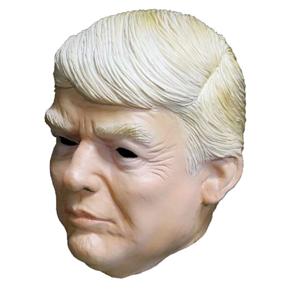 Реалистичная известная американская маска знаменитостей Трампа костюм на
