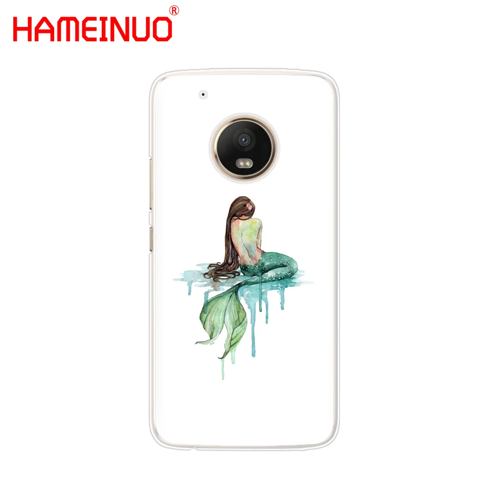 HAMEINUO чехол для телефона с изображением рыбы русалки Motorola Moto X4 E4 C G6 G5 G5S G4 Z2 Z3 PLAY