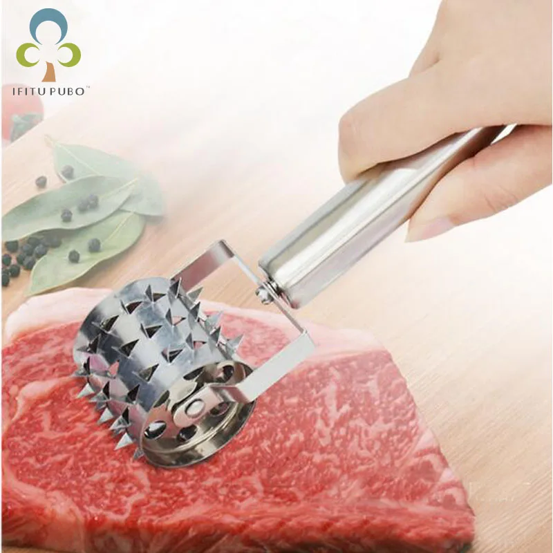 Нержавеющая сталь стейк из свинины Чоп игла для мяса кухня творческие колеса