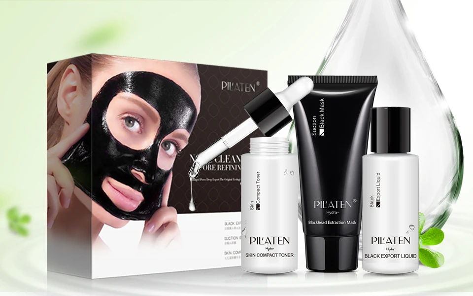 1 шт. пилатен для удаления угрей 3 набор Официальный магазин Пилатес акне черная