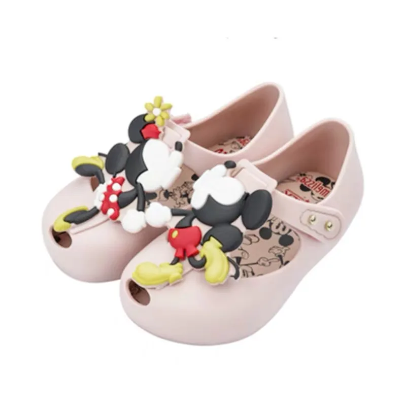 Мини сандалии Melissa Ultragirl Twins прозрачная обувь для девочек детская с Микки Маусом