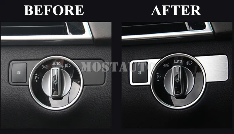 Для Benz E Class W212 внутренняя фара кнопка переключения накладки 2010 2015 2 шт.
