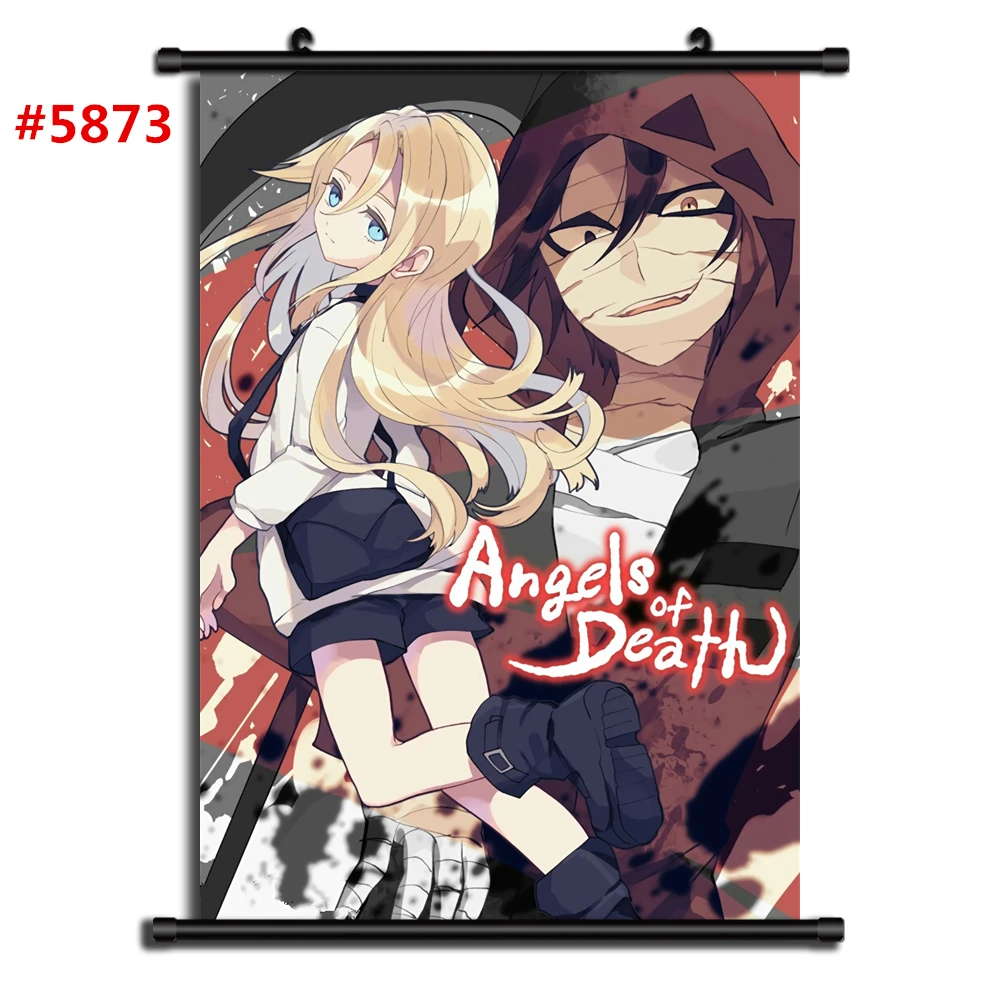 5873 Satsuriku no Tenshi Angels Of Death Аниме Манга настенный плакат свиток - Цвет: 5873