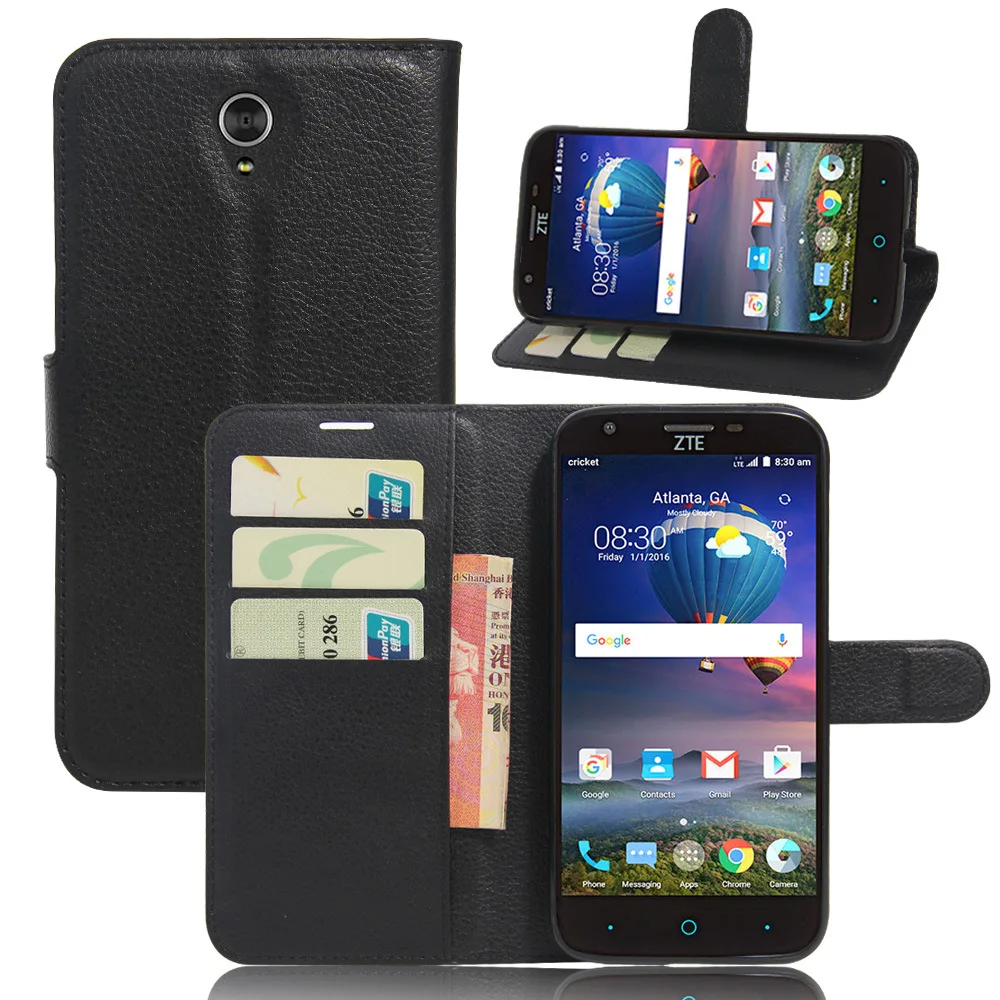 Роскошный кошелек Стиль кожаный чехол для zte Grand X3 Z959L 5 дюймов с держатели карт Smart