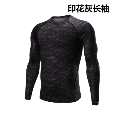 Мужские спортивные футболки Топ Футболка компрессионная Gymwear беговые футболки быстросохнущая Бодибилдинг тренировка Футболка для мужчин короткий рукав - Цвет: Mix-chanxiu