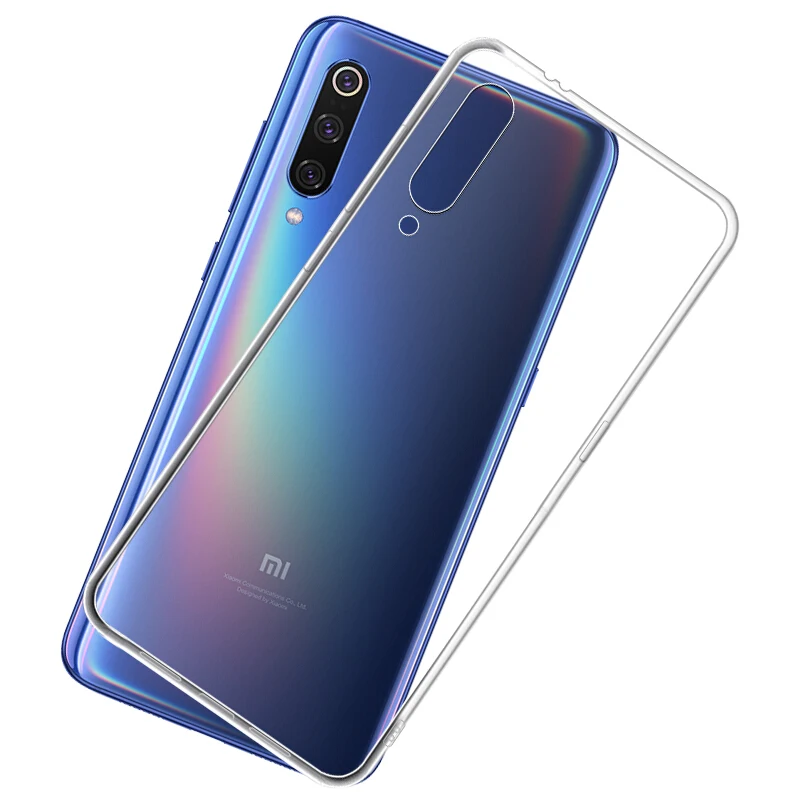 50PCS Transparent Protective Case For Xiaomi Mi 9T CC9 9 SE 8 Lite 6 A2 A1 F1 Max 2 Mix 3 2S Ultra Thin Soft TPU Silicone Cover |