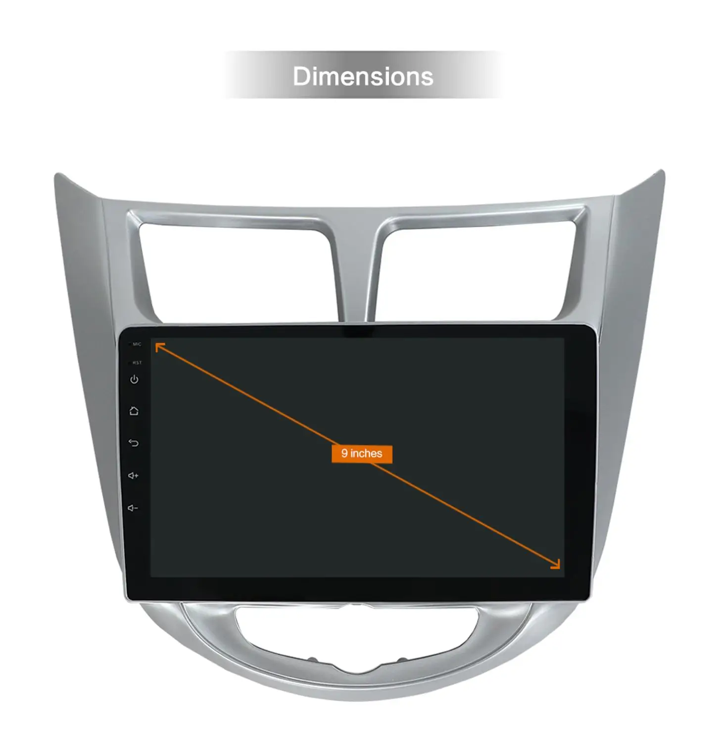 Автомобильный DVD плеер Bosion 9 дюймов 2 din Android 0 для Hyundai Solaris Verna 2011 2015 радио