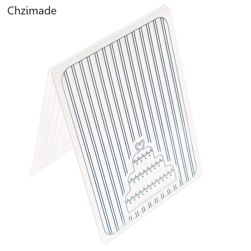 Chzimate с днем рождения письмо пластиковая папка тиснением для скрапбукинга DIY